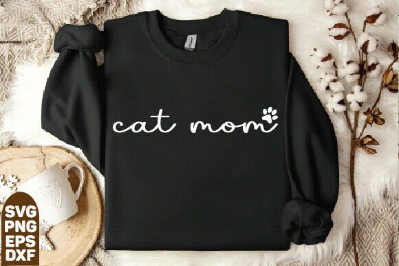 Cat Mom SVG & PNG Design Review