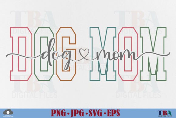 Dog Mom SVG, Dog Mama PNG, Fur Mom SVG