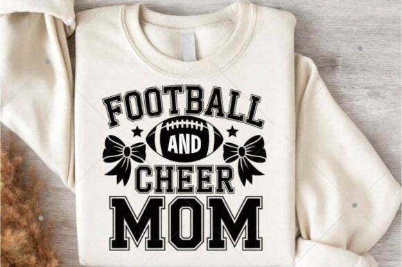 Football and Cheer Mom PNG, Cheer Mom SVG