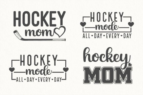 Hockey Mom SVG Bundle, Hockey Mode Svg