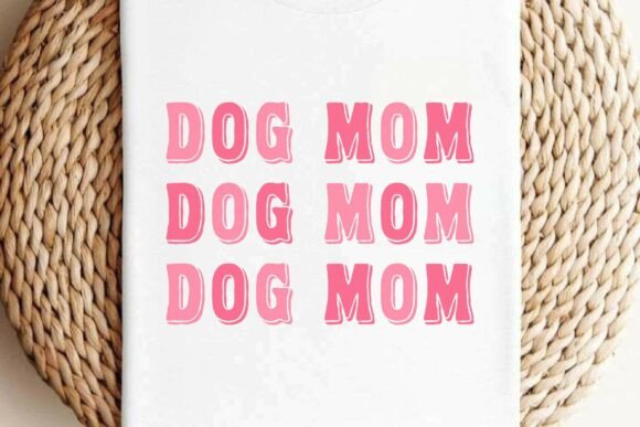 Retro Dog Mom SVG PNG T-shirt Design