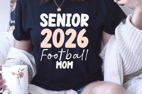 Senio 2026 Football Mom SVG PNG