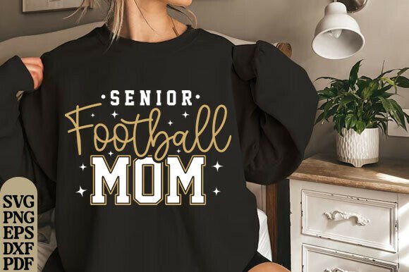 Senior Football Mom SVG
