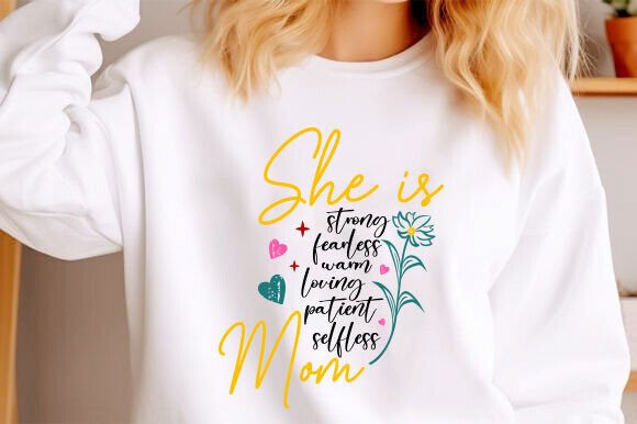 She is Mom SVG, Mother SVG, Blessed Mom