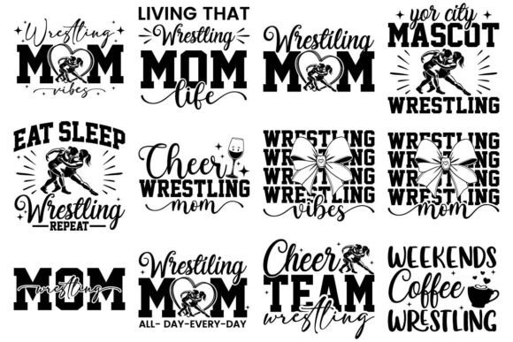 Wrestling Mom SVG PNG T-shirts Bundle